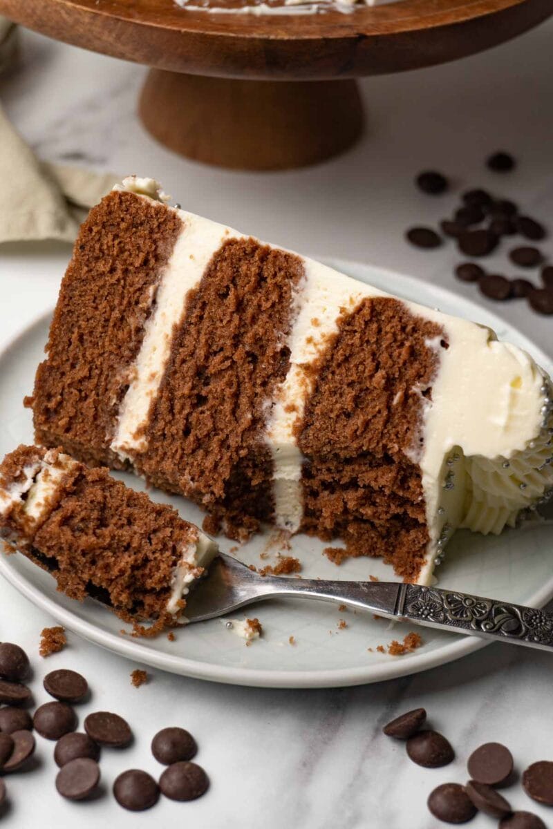 Chocolate cake with cream cheese frosting Sugar Pursuit
