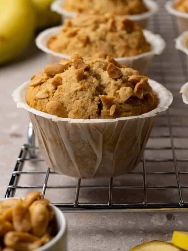 Peanut butter banana muffins