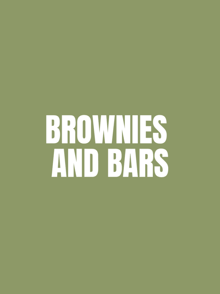Brownies and bars