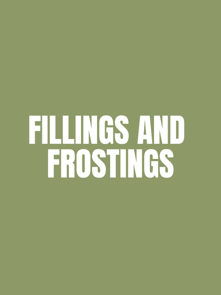 Frostings and fillings